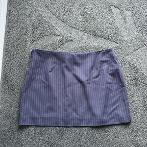 NWT Glassons navy pinstripe mini skirt